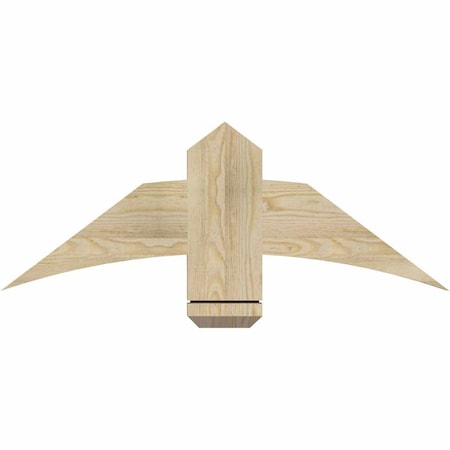 Ekena Millwork Bellingham Rough Sawn Timber Gable Bracket, Douglas Fir, 36"W x 13"H x 2"D x 6"F, 9/12 Pitch GBW036X13X0206BEL00RDF